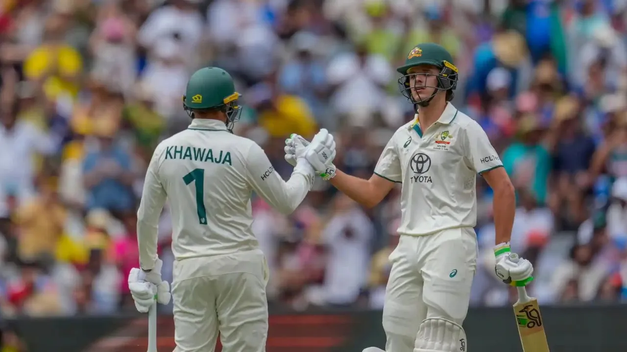 Usman Khawaja Sam Kostas India vs Australia