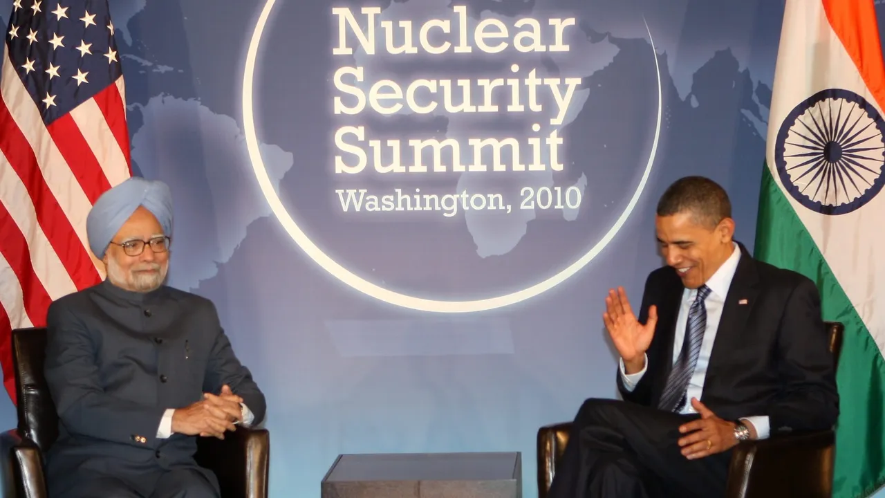 In this April 12, 2010 file image, Prime Minister Manmohan Singh with U.S. President Barack Obama during their meeting in advance of the Nuclear Security Summit, at Blair House in Washington. Singh passed away on Thursday, Dec. 26, 2024 at AIIMS Delhi.