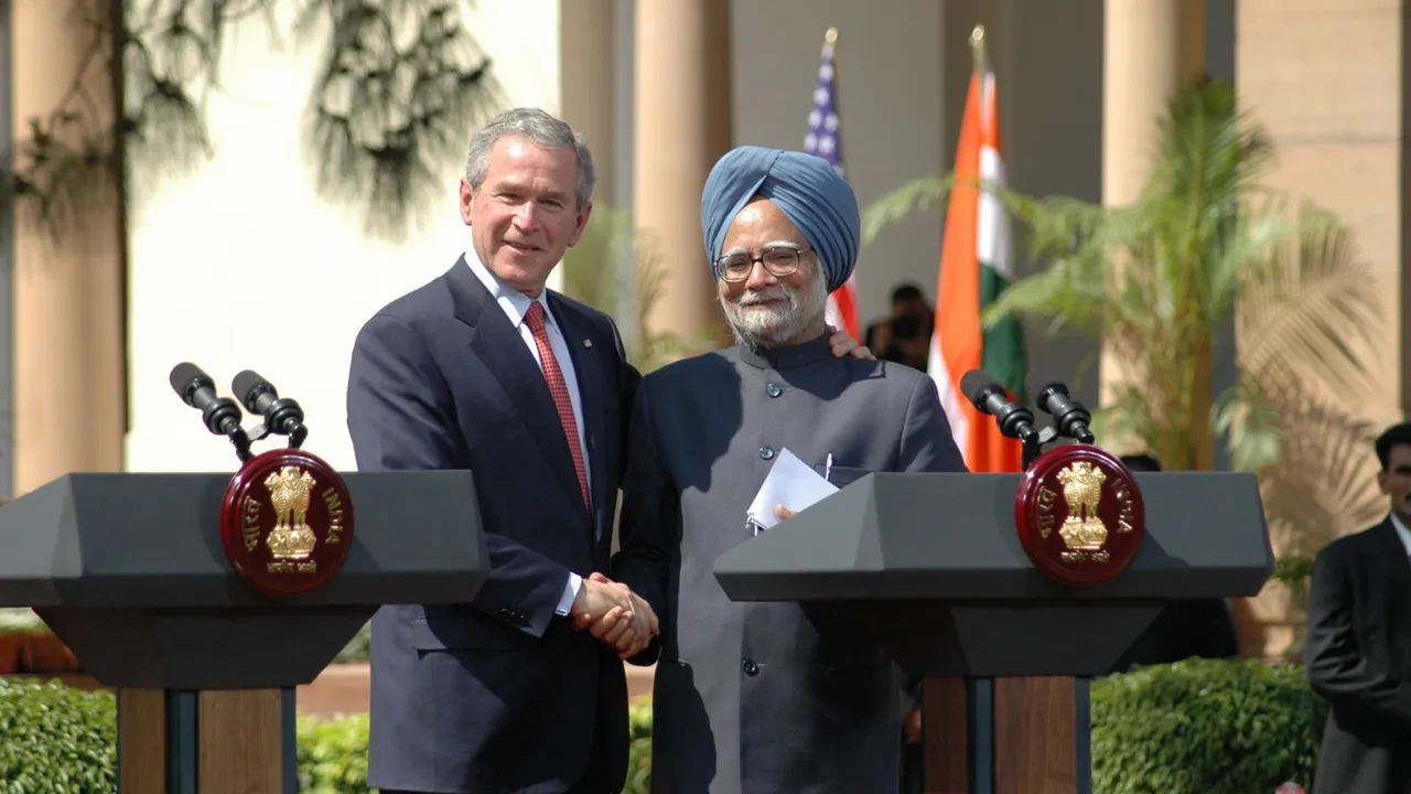 Manmohan Singh George Bush