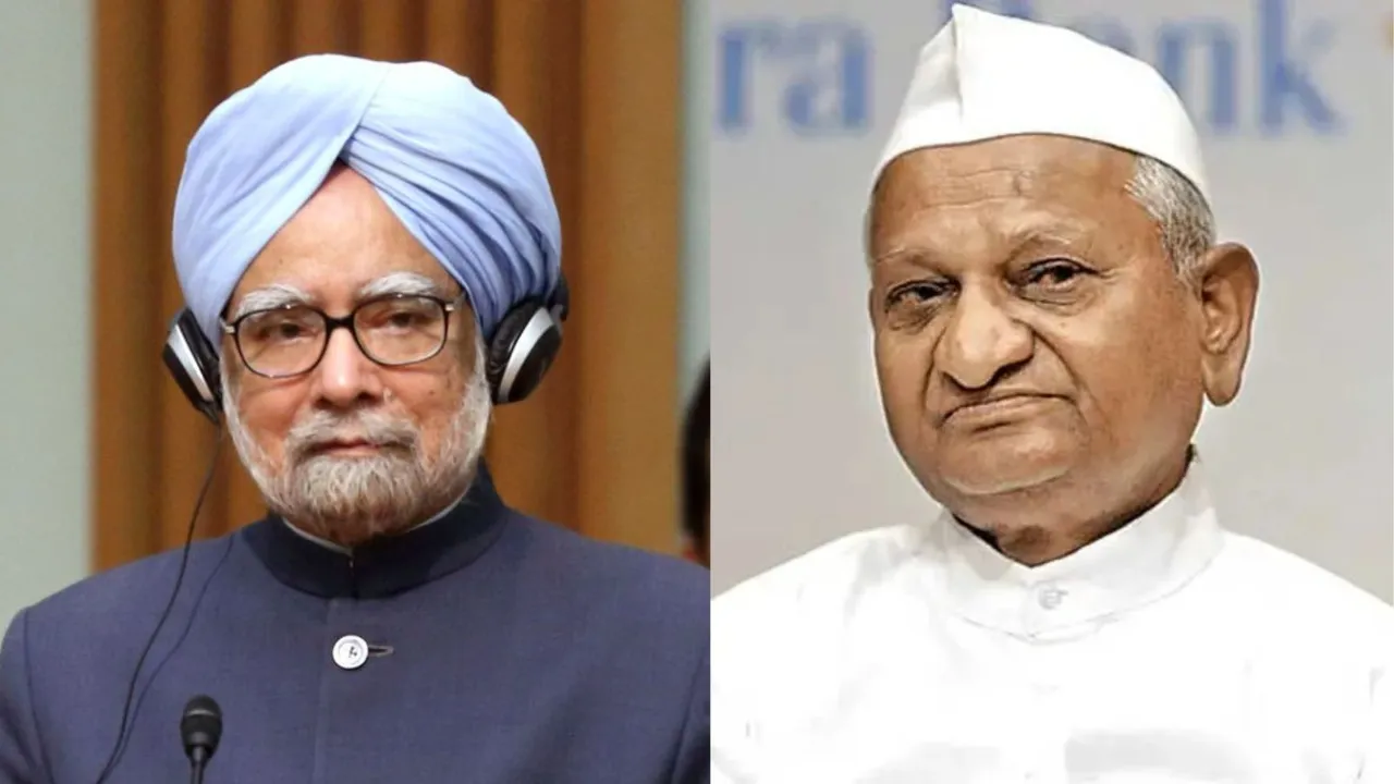 Manmohan Singh Anna Hazare