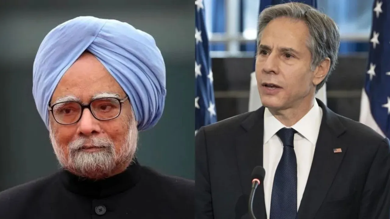Manmohan Singh Antony Blinken