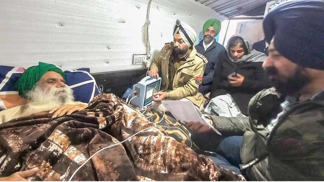 Jagjit Singh Dallewal Fast Farmers Protest