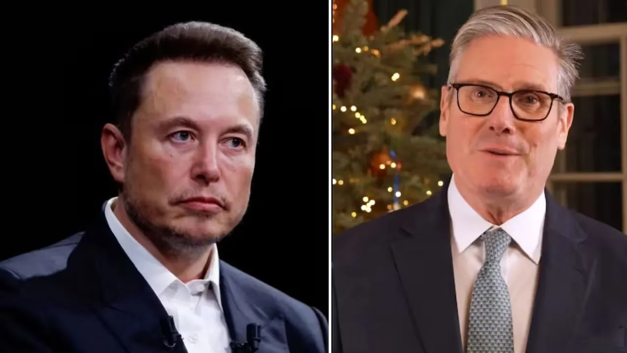 Elon Musk and Keir Starmer