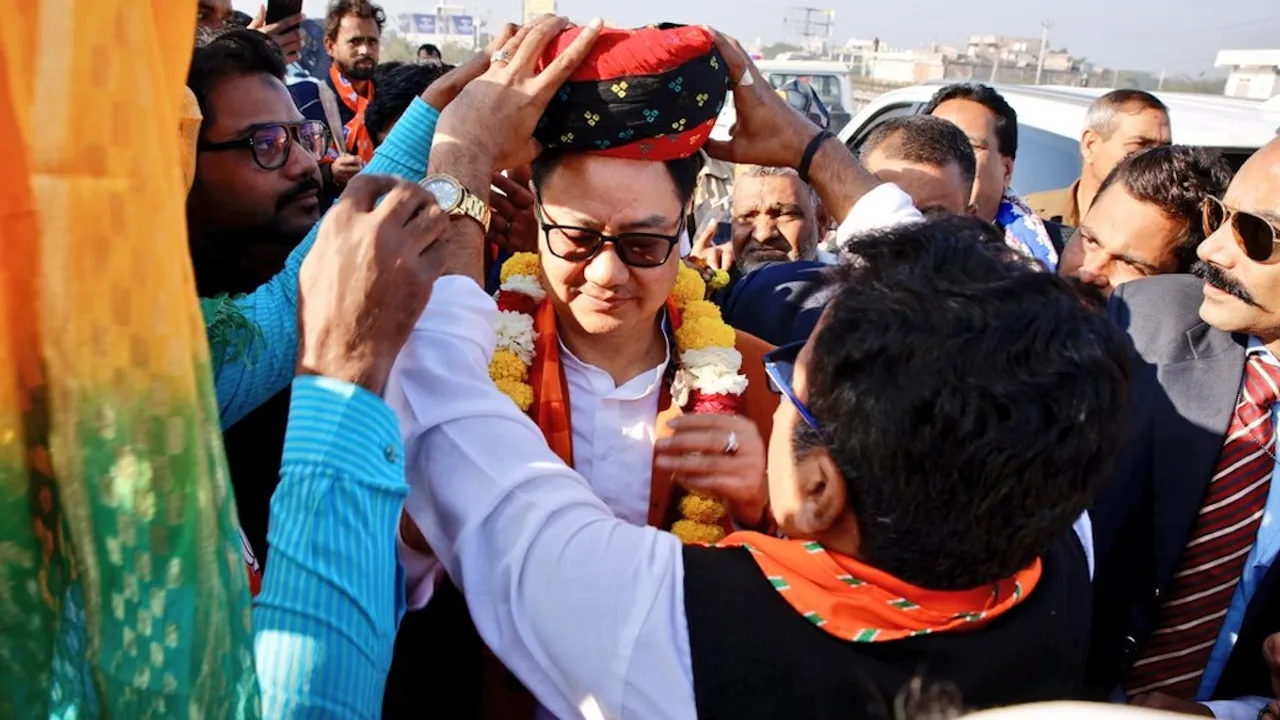 Kiren Rijiju leaves from Delhi for Ajmer Sharif on Saturday, Jan 4, 2025.