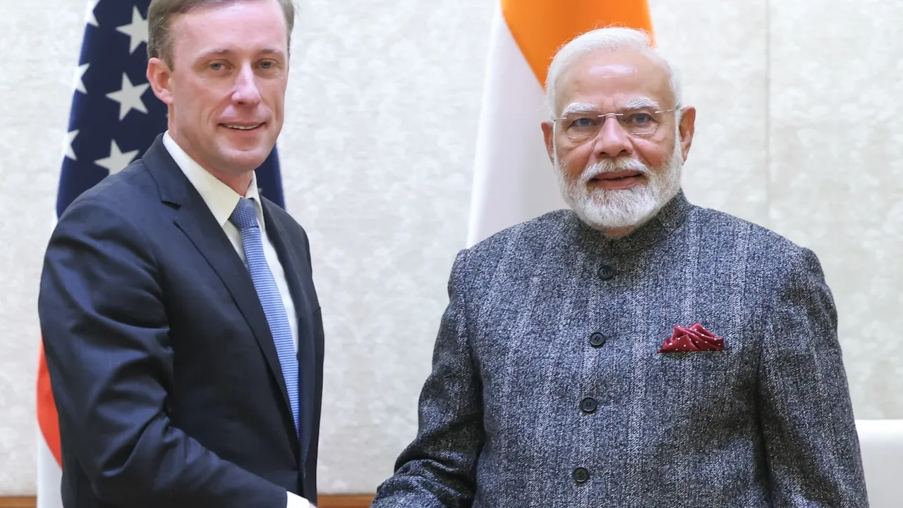 Jake Sullivan and Narendra Modi