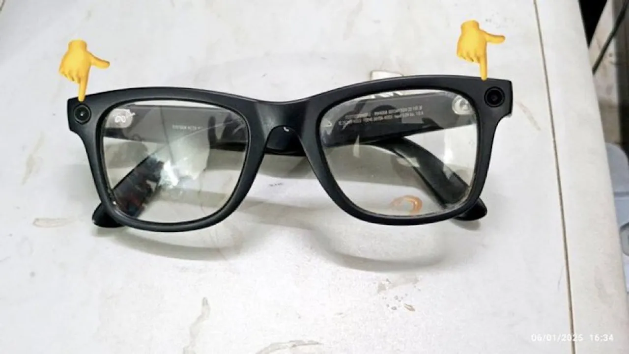 camera in sunglasses