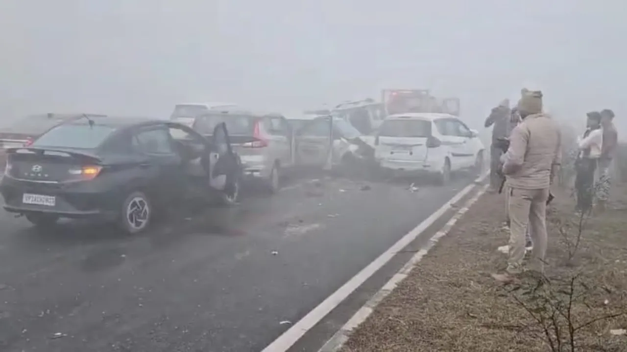 Hapur Fog Accident