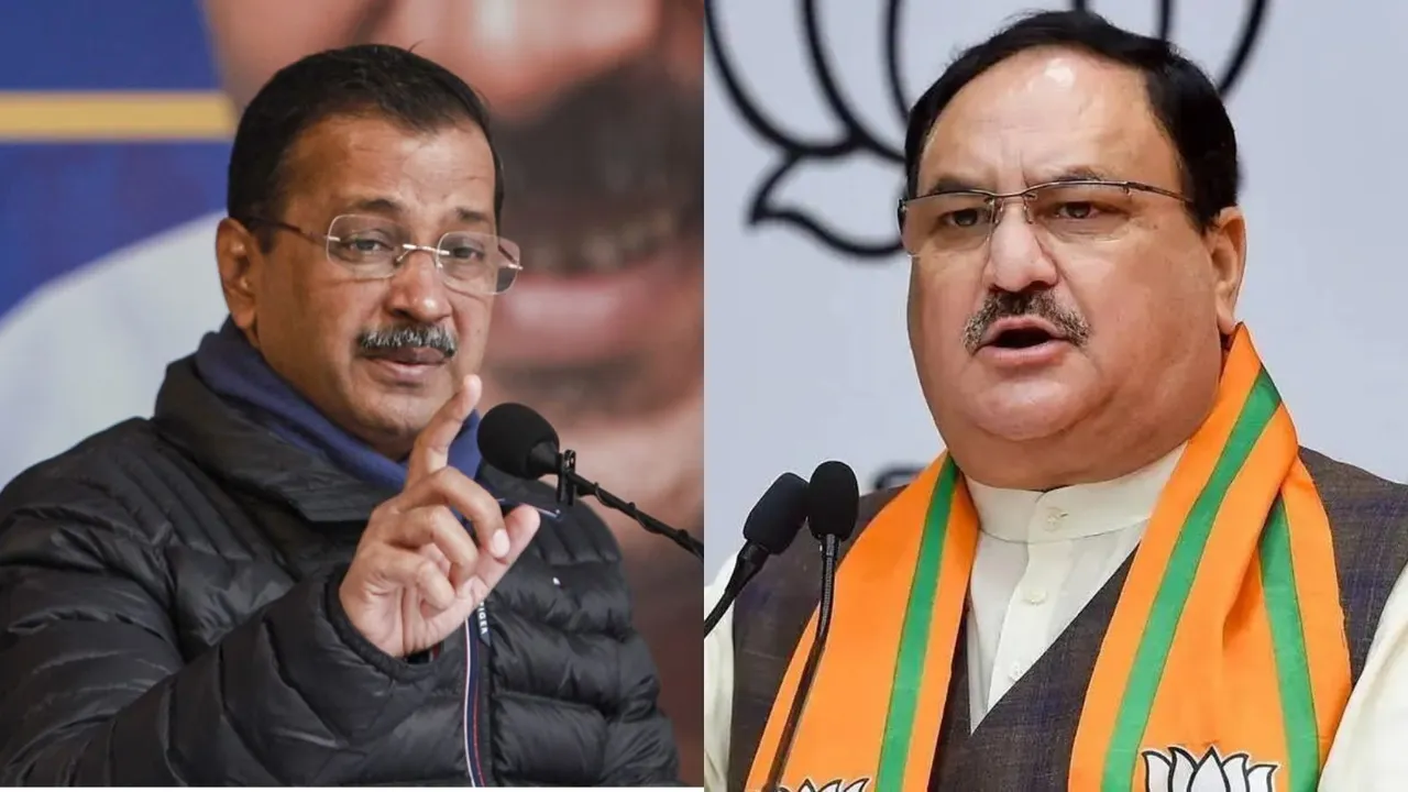 Arvind Kejriwal JP Nadda