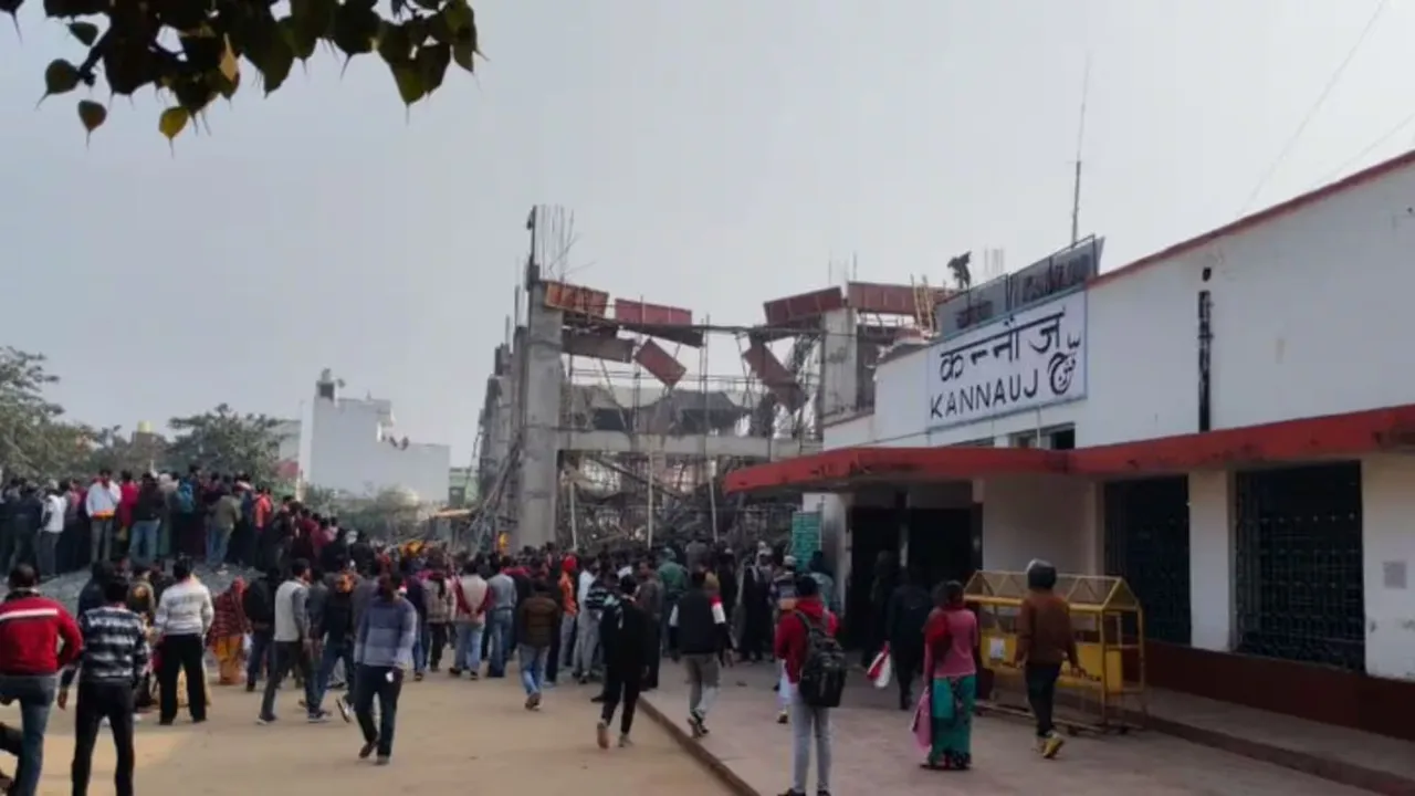 Kannauj Railway station building collapse