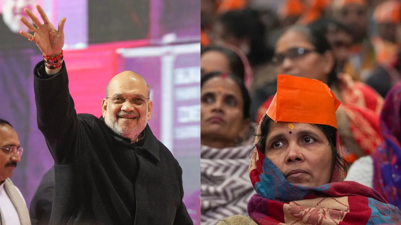 Amit Shah Jhuggi Pradhan Sammelan