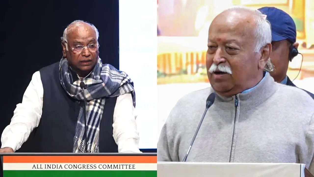 Mallikarjun Kharge Mohan Bhagwat