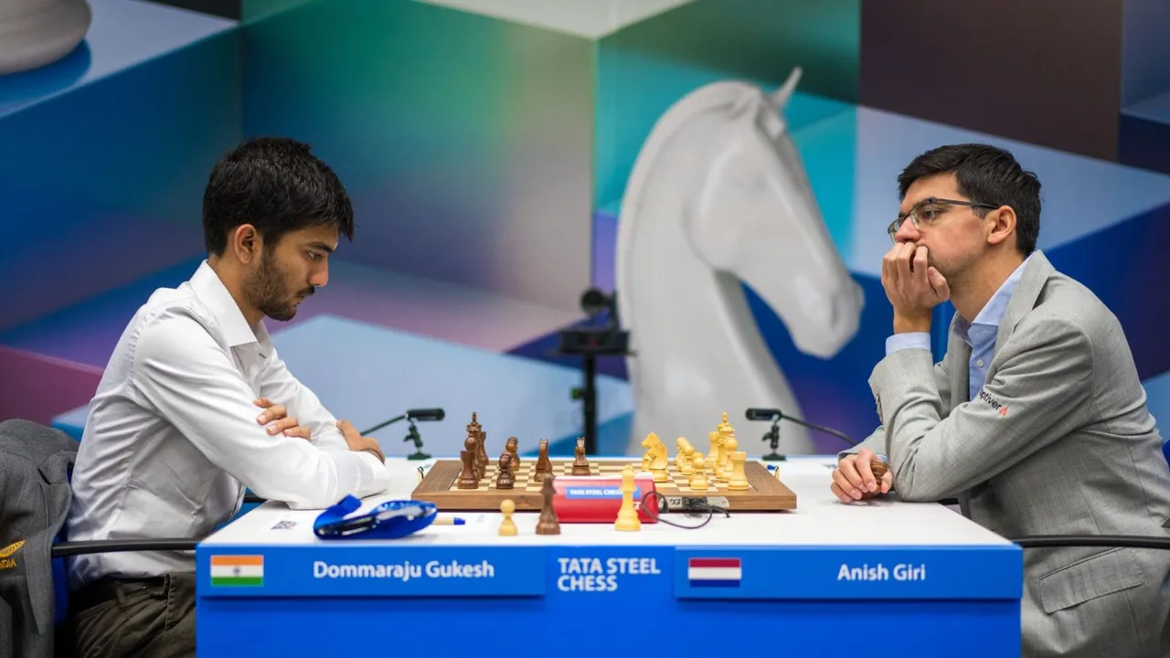 D Gukesh Anish Giri