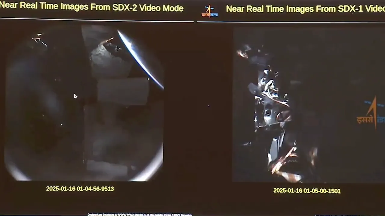 SpaDeX Docking video