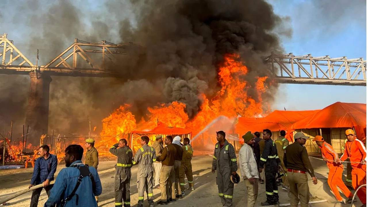 Kumbh fire image