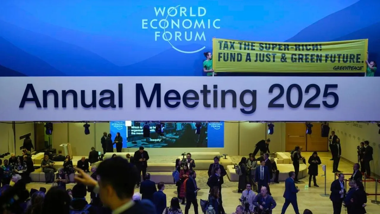 Greenpeace Davos tax super rich