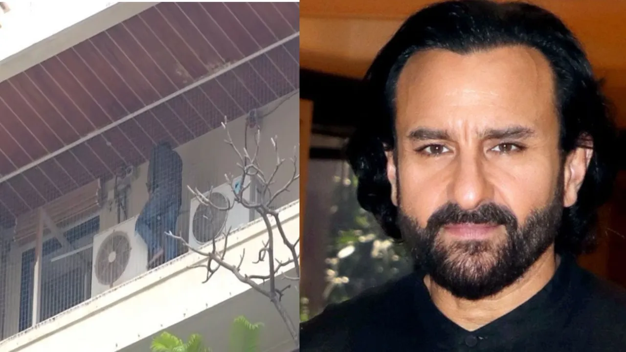Saif Ali Khan CCTV image 