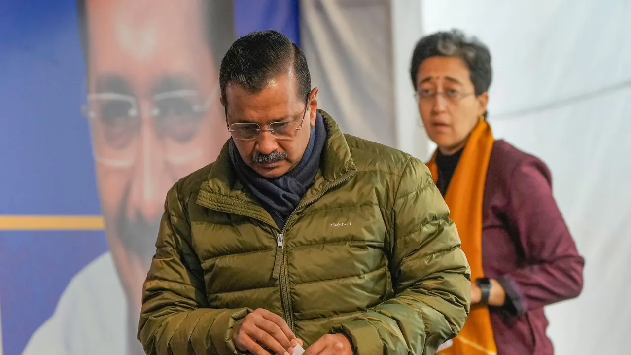 Arvind Kejriwal Atishi AAP Delhi Elections