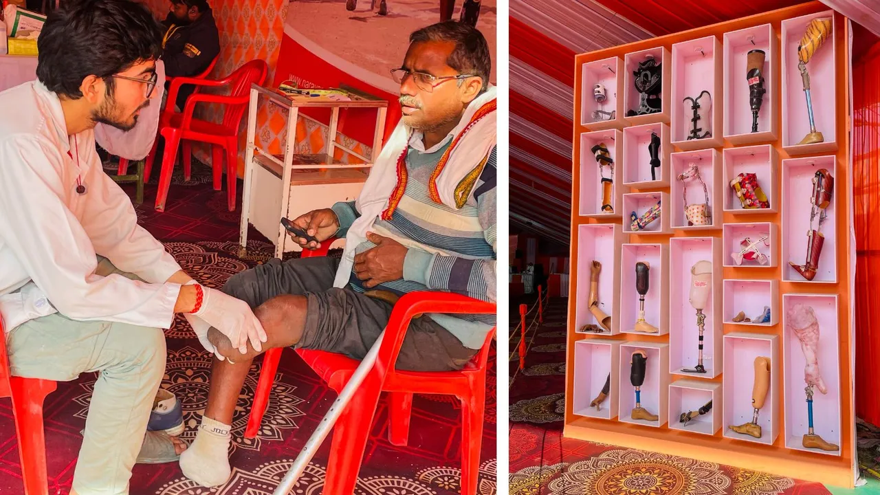 Maha Kumbh Mela Artificial Limb