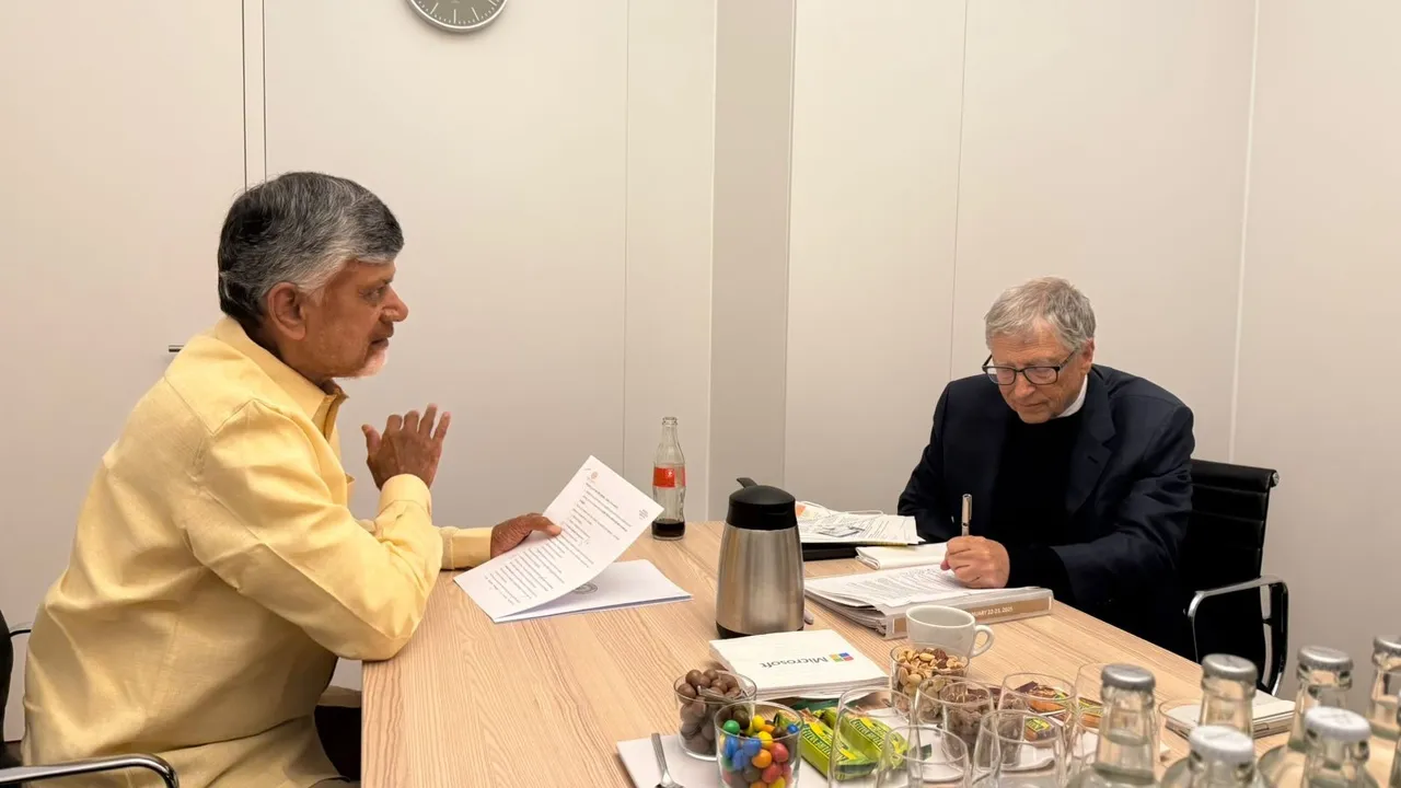 Chandrababu Naidu and Bill Gates