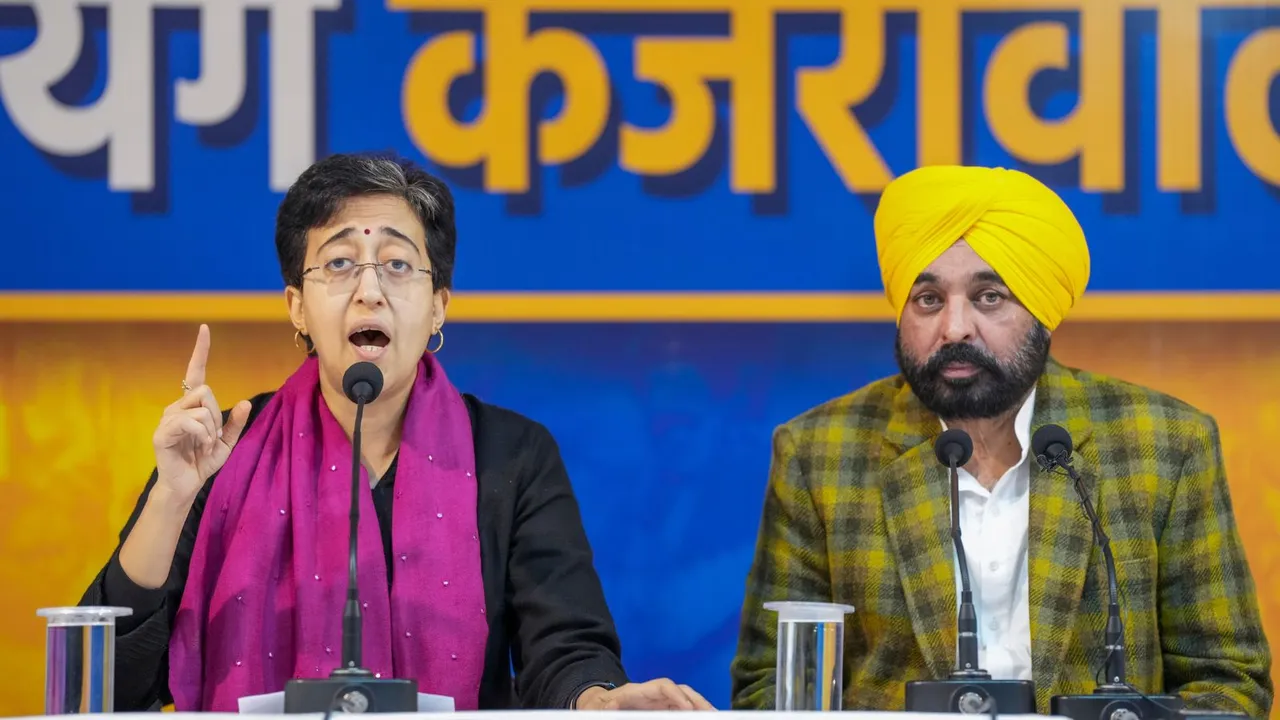 Atishi Singh Bhagwant Mann Dlehi Elections