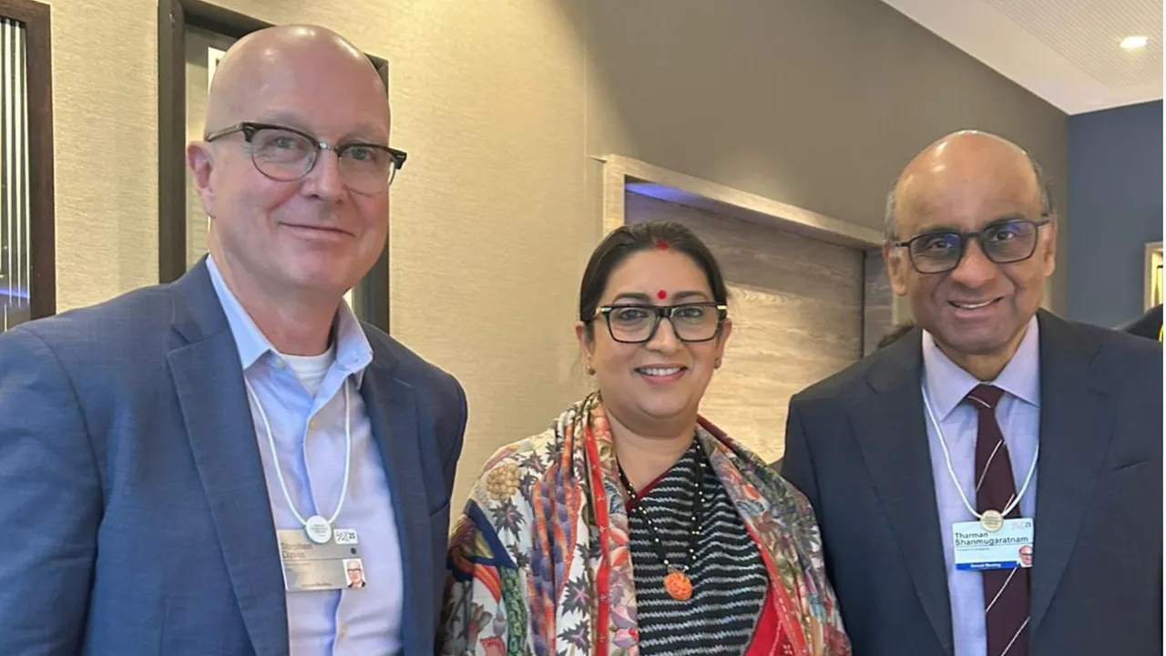 World Economic forum WEF Smriti Irani