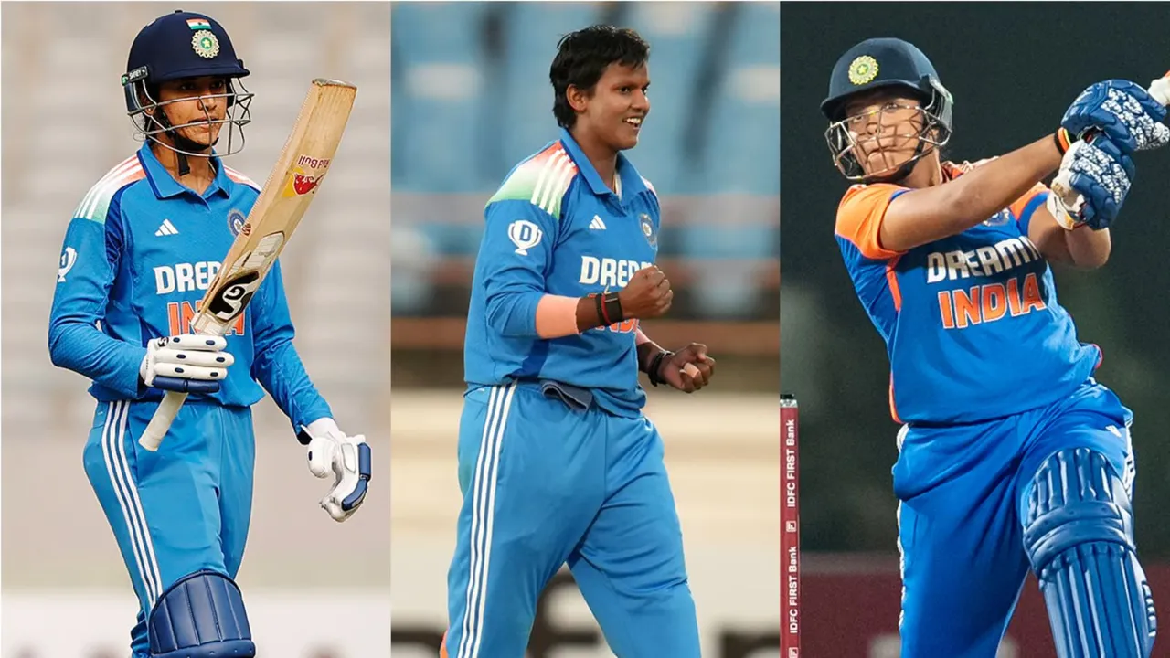 Smriti Mandhana Richa Ghosh Deepti Sharma