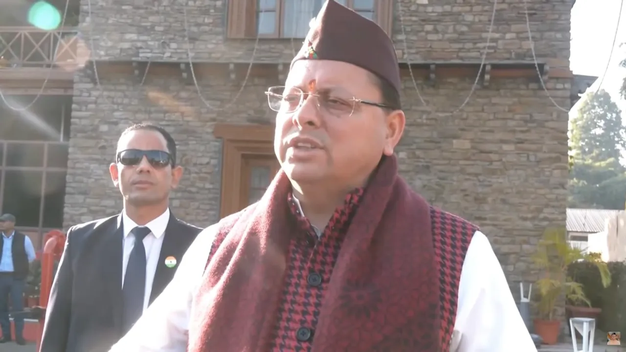 Pushkar Singh Dhami in Dehradun after unfurling Tricolour on Republic Day, Sunday, Jan 26, 2025.