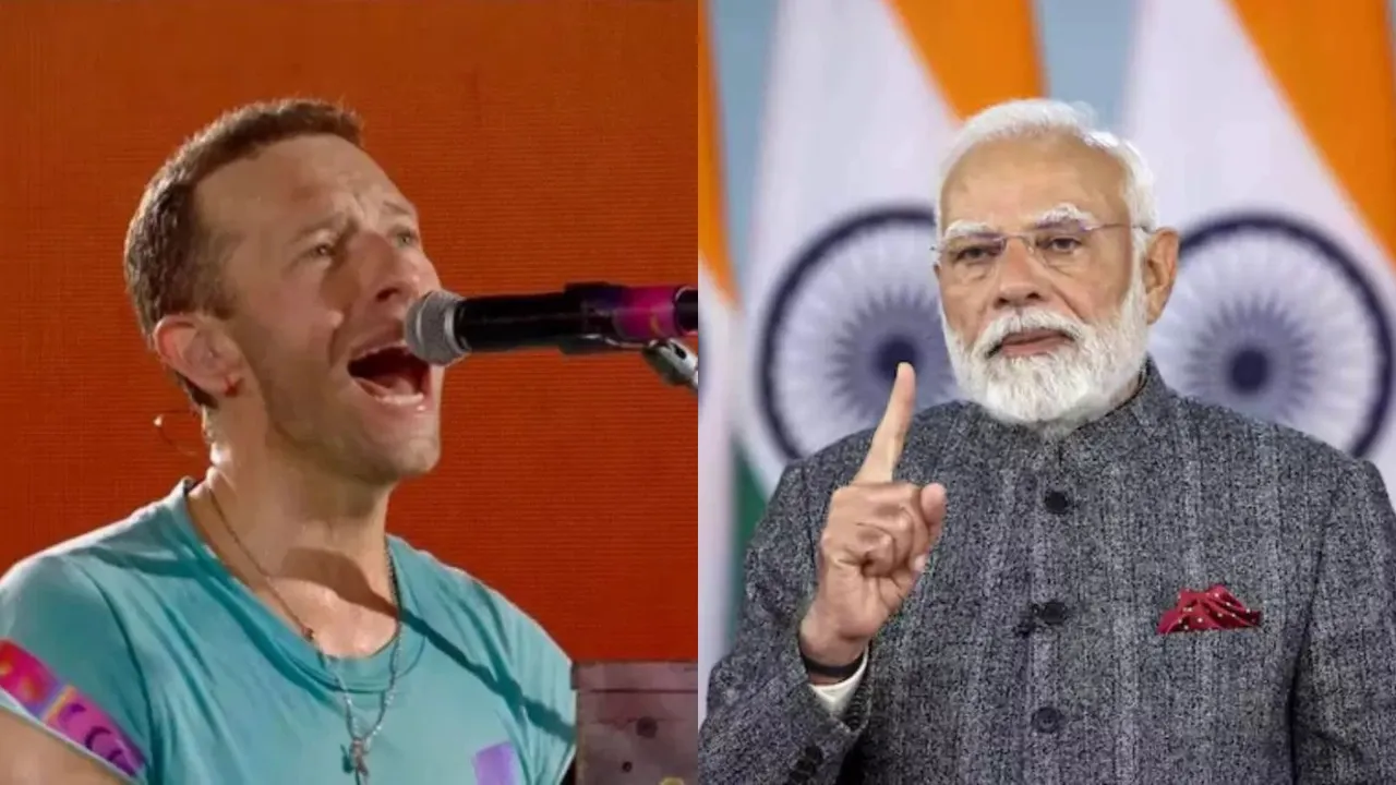 Coldplay Narendra Modi