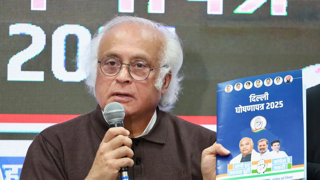 Jairam Ramesh Delhi Congress Manifesto Delhi Elections
