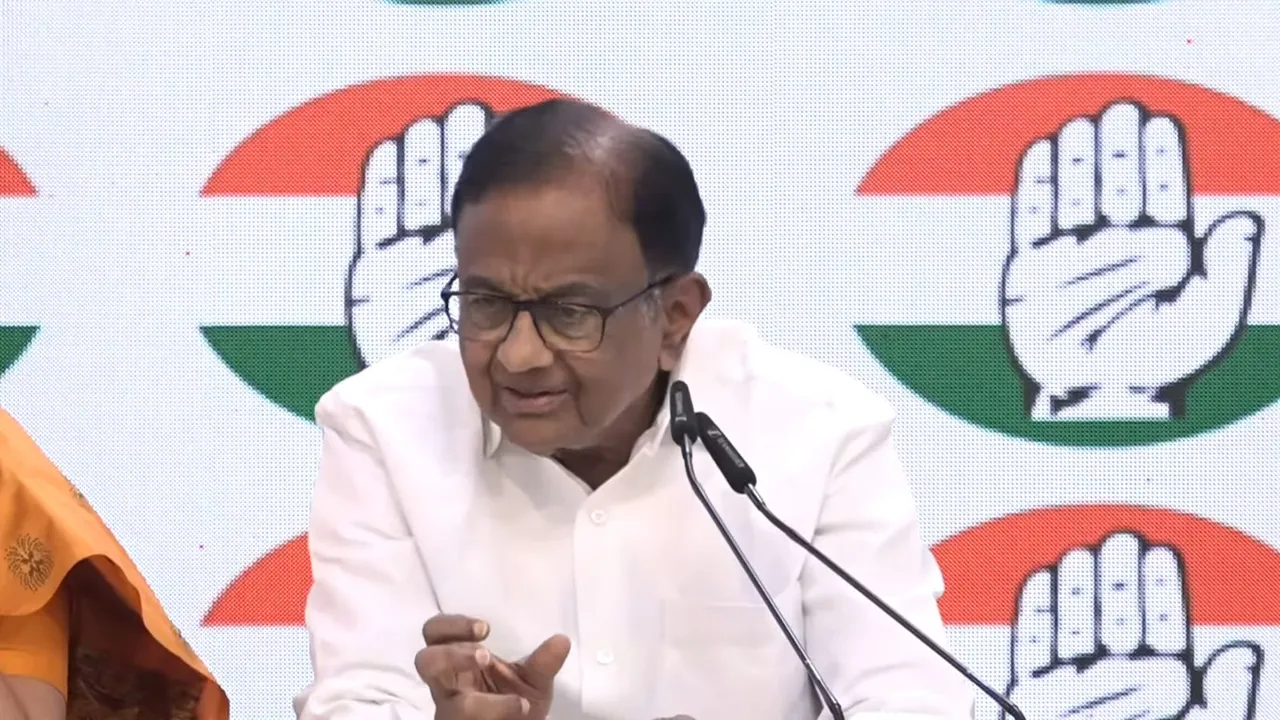 P Chidambaram Economy Congress