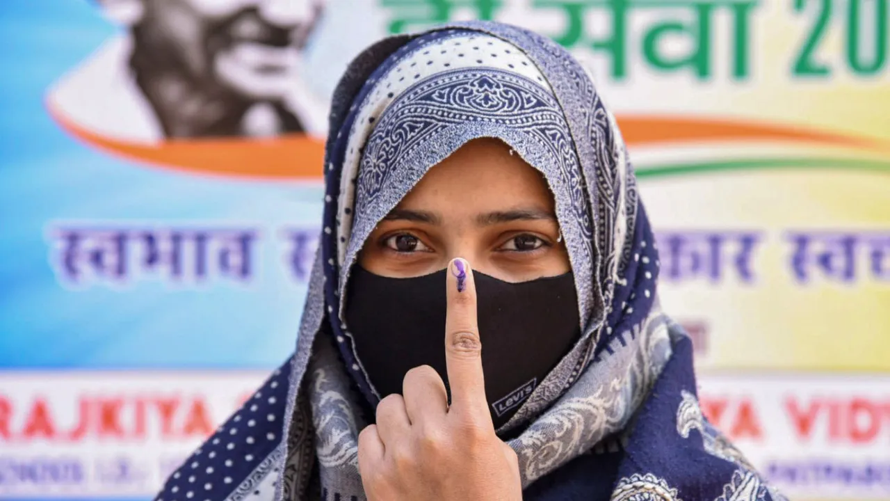 Delhi Elections Delhi Voting Woman Muslim Voters Patparganj