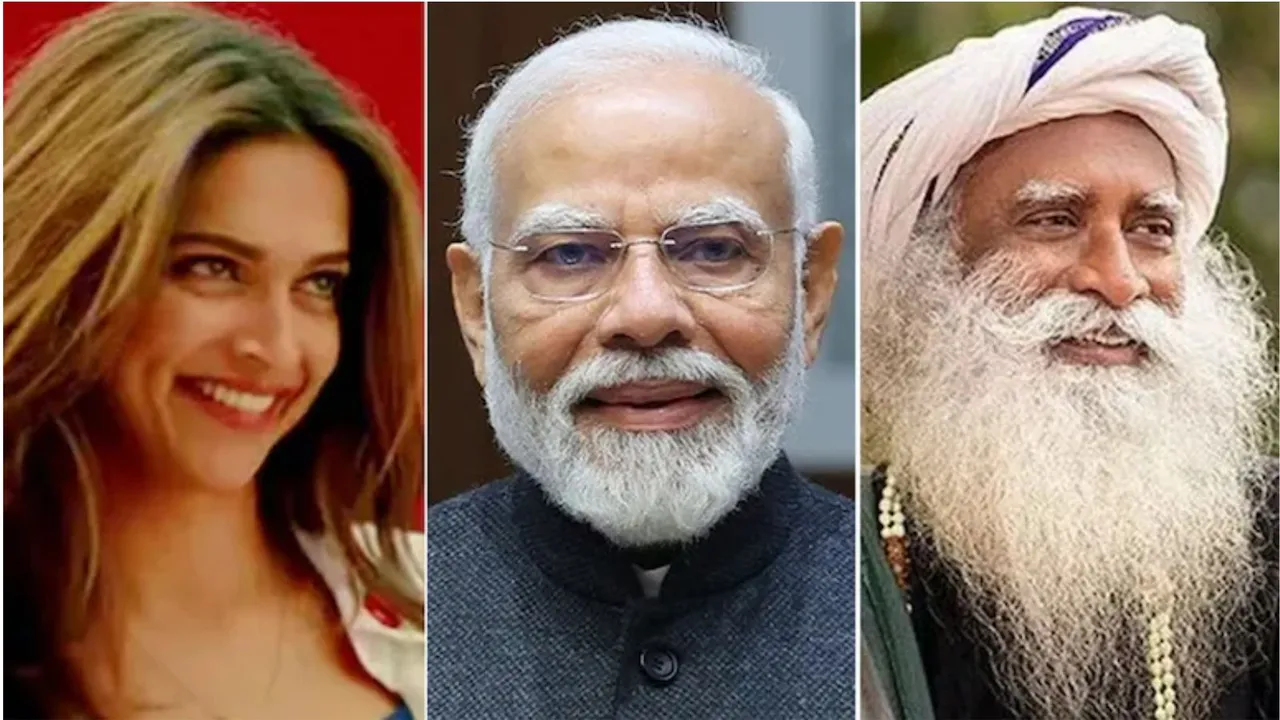 Deepika Padukone Sadhguru Pariksha Pe Charcha 