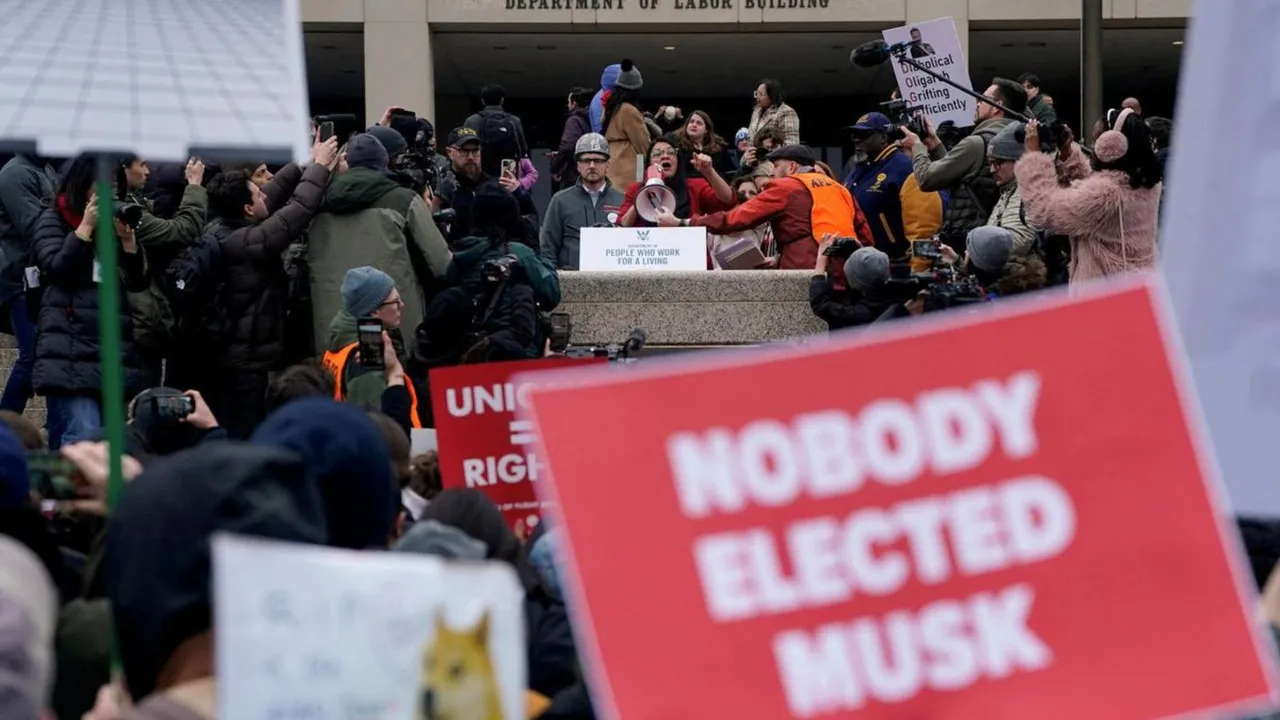 Protest against Elon Musk
