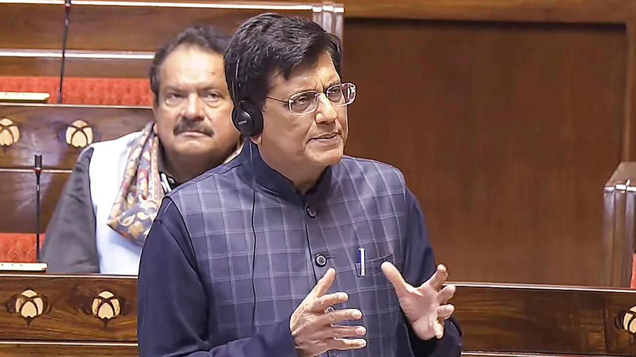 Piyush Goyal Rajya Sabha Budget Session