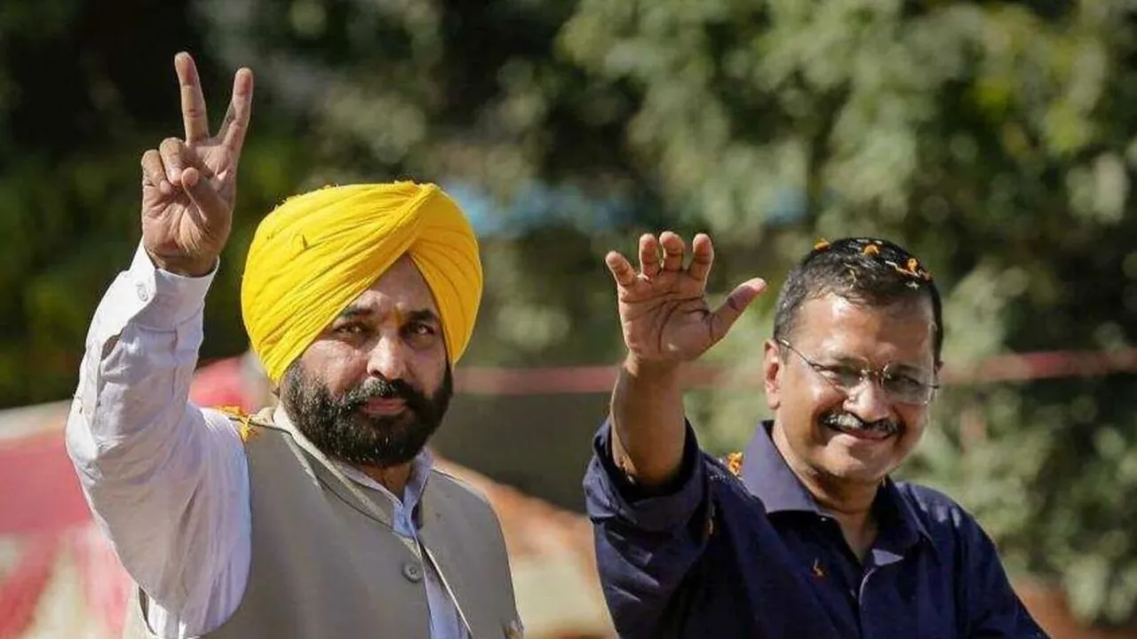 Bhagwant Mann Arvind Kejriwal