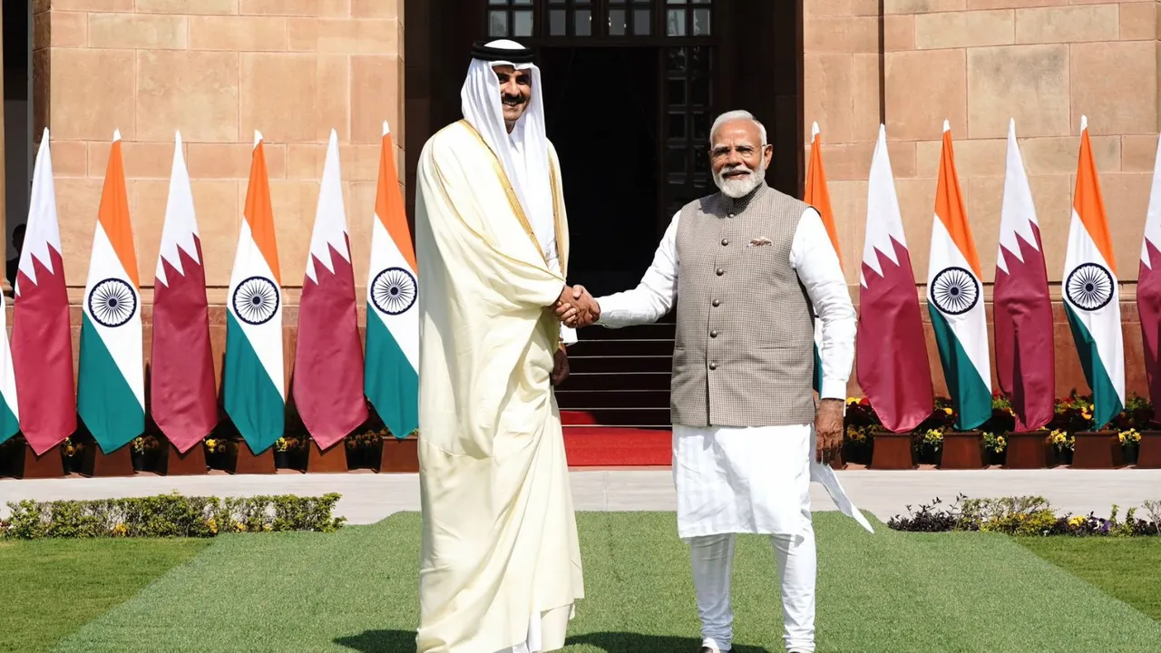 Sheikh Tamim Bin Hamad Al-Thani Narendra Modi India Qatar