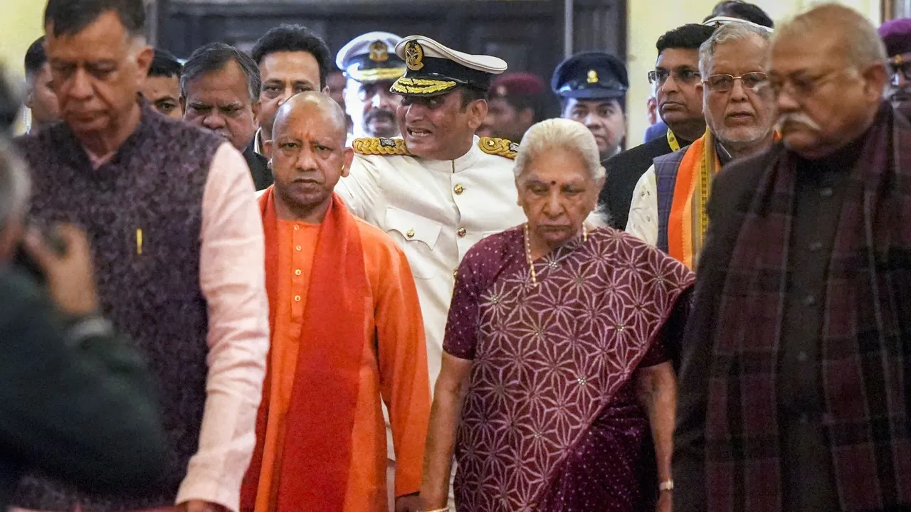 UP assembly Yogi Adityanath Anandiben Patel