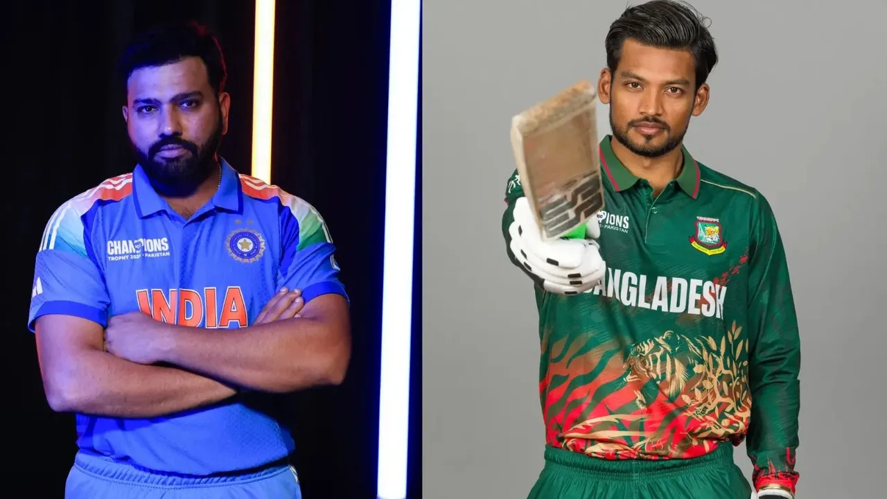 India vs Bangladesh Rohit Sharma Najmul Hossain Shanto