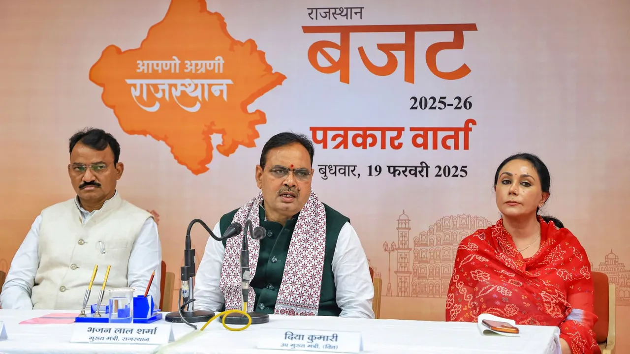 Rajasthan Budget Bhajanlal Sharma Diya Kumari