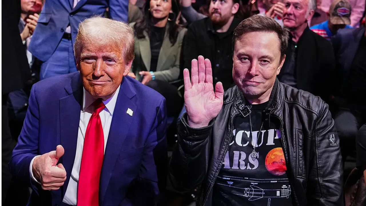 Donald J Trump Elon Musk image