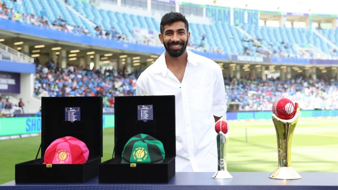 Jasprit Bumrah with ICC awads image