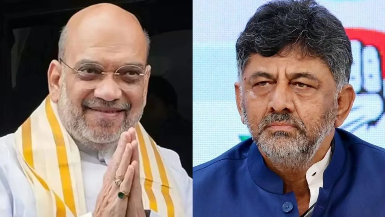 Amit Shah D K Shivakumar