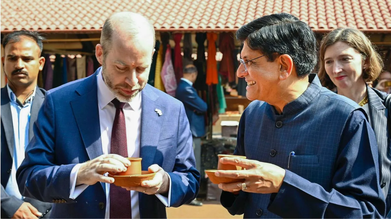 Piyush Goyal with Jonathan Reynolds image