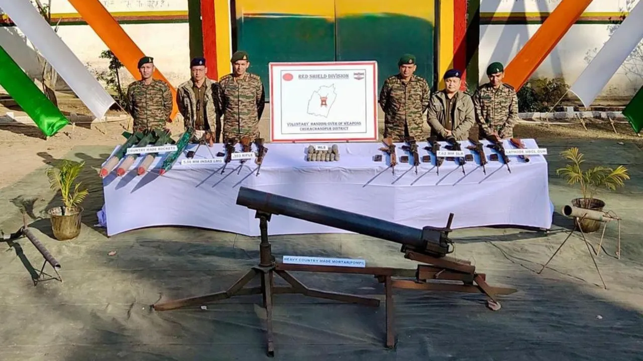 Manipur Police Arms Recovered