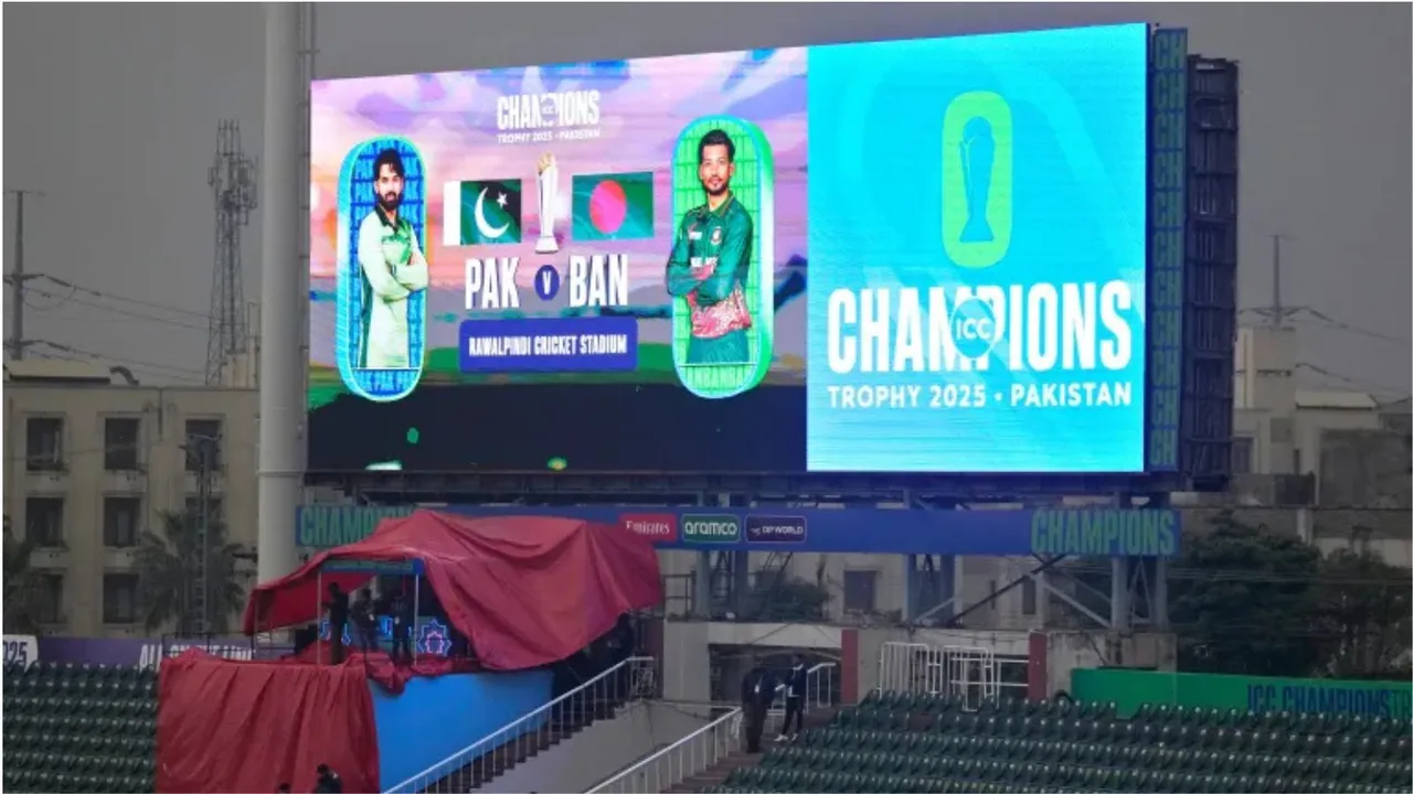 Pakistan Vs Bangladeshcricket match delayed due to continues rain image