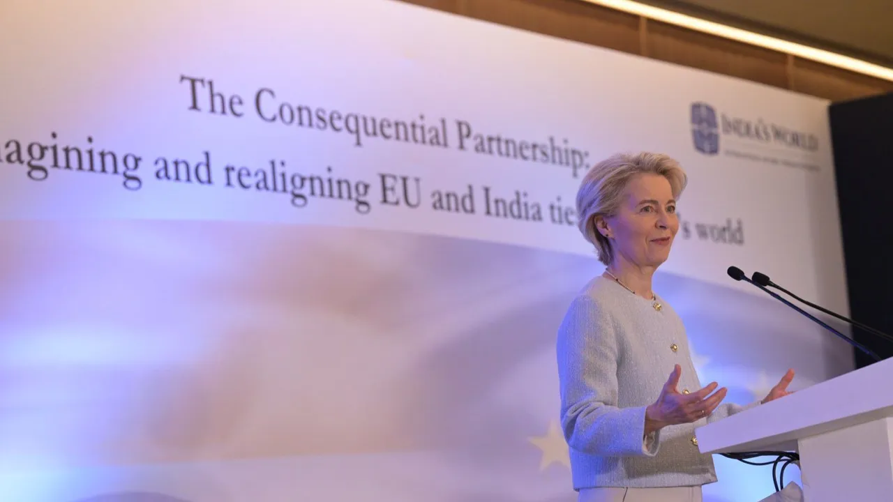 European Union Ursula von der Leyen India-EU FTA