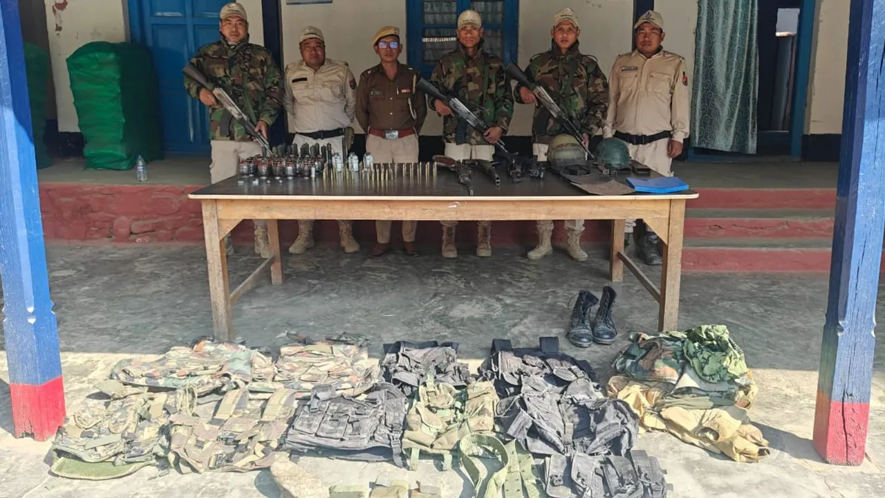Manipur Police Arms Recovery