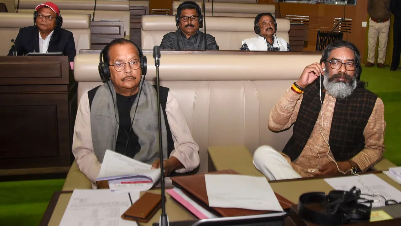 Hemant Soren in Jharkhand Assembly