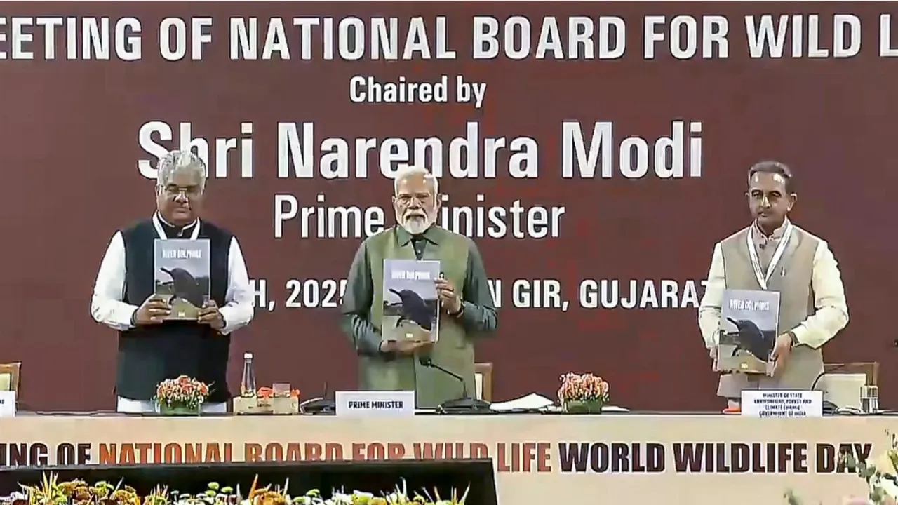 Narendra Modi Gir wildlife image