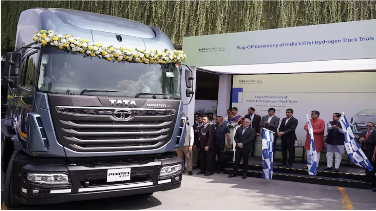 Tata Motors hydrozen truck image